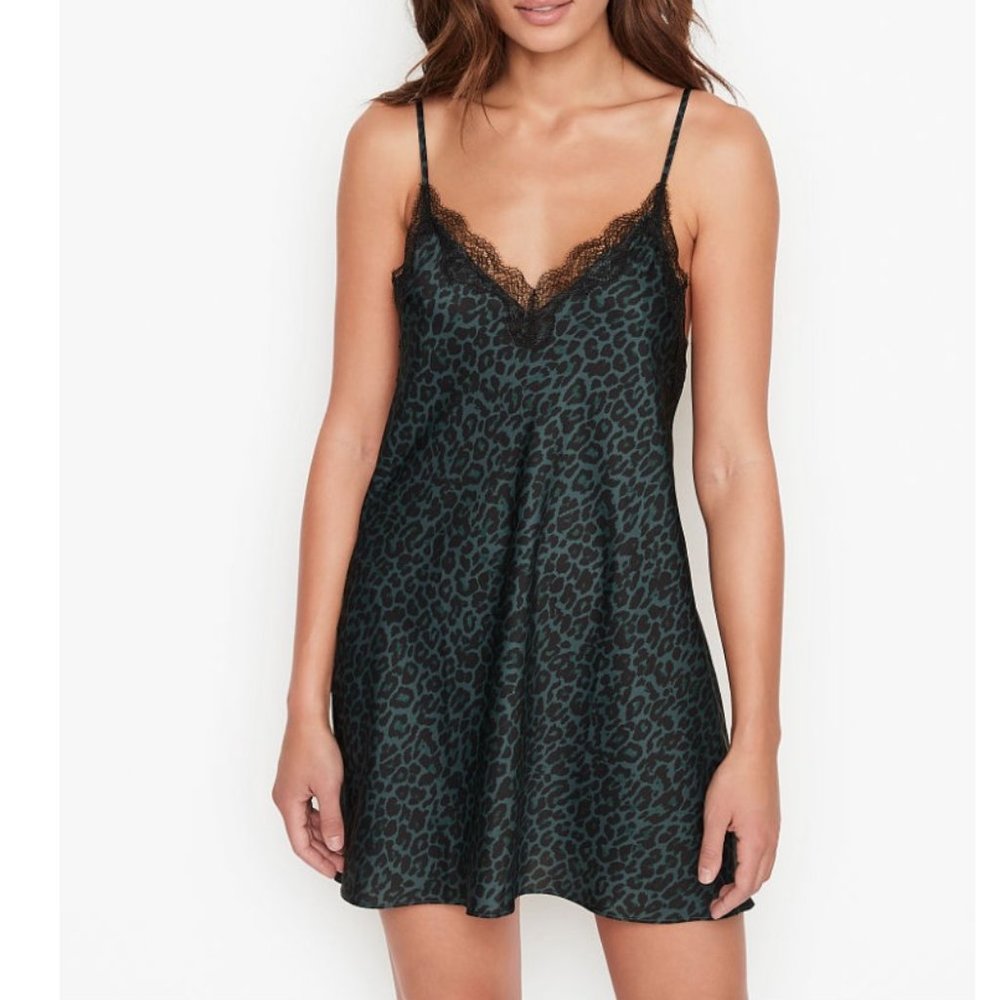Satin & Lace Slip Dress